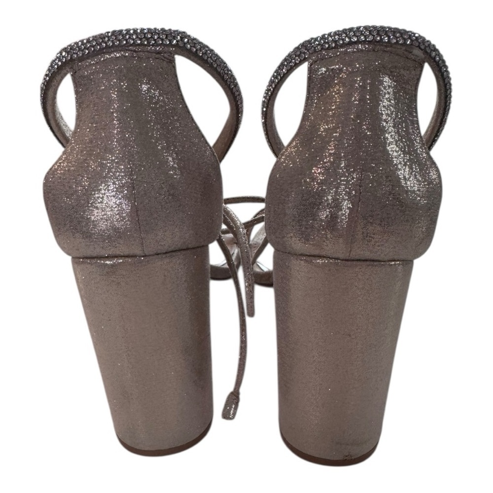 Copper Key Shimmering Gold Block Heels - Picture 3 of 5